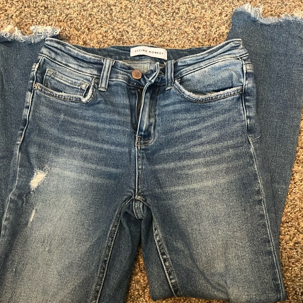Flying money jeans